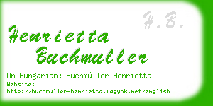 henrietta buchmuller business card