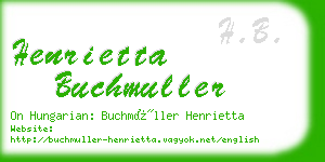 henrietta buchmuller business card